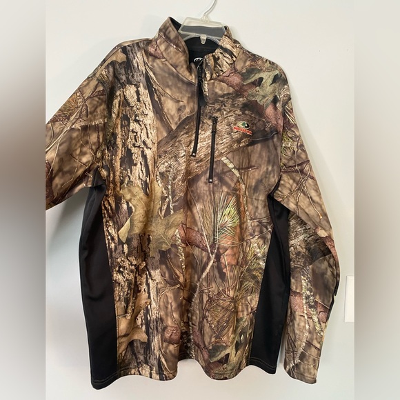 Mossy Oak Sweater Mens Extra Large Camouflage 1/4 Zip Jacket Pullover - Picture 3 of 7